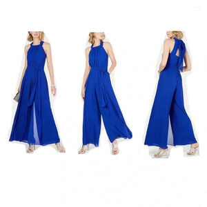 Vince Camuto Chiffon Wide-Leg Jumpsuit Size 8